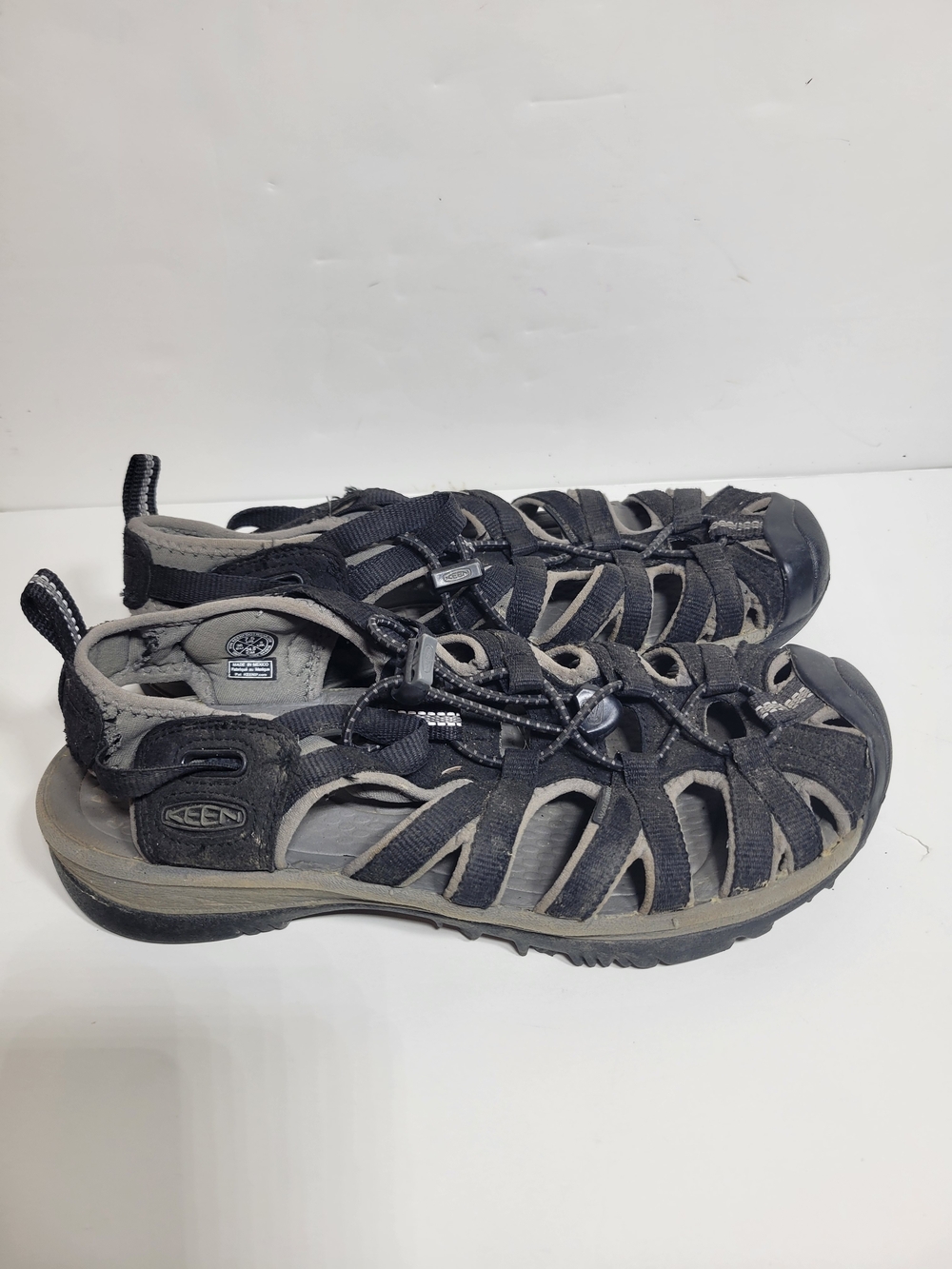 KEEN Women's Black and Gray Outdoor Sport Sandals Water Hiking 7.5